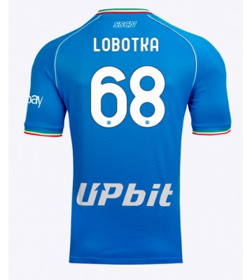 SSC Napoli Stanislav Lobotka #68 Replika Hjemmebanetrøje 2023-24 Kortærmet